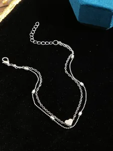 damen-modisch-outdoor-herz-fukettchen-silber-4