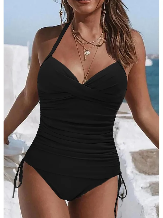 damen-normal-badeanzug-tankini-zweiteili-schwarz-12