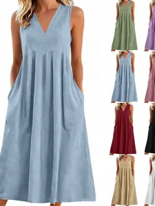 damen-normal-maxikleid-baumwoll-leinen-k-default-1