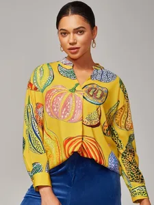 damen-oberteil-lassig-mit-uberschnittene-gelb-1