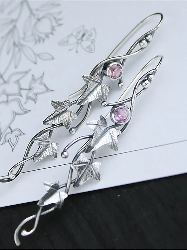 damen-ohrringe-modisch-outdoor-blatt-ohr-purpur-4