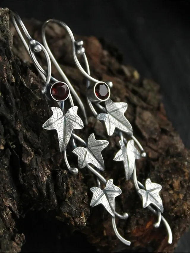 damen-ohrringe-modisch-outdoor-blatt-ohr-rote-3