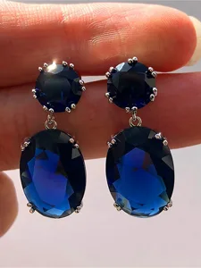 damen-ohrringe-modisch-outdoor-geometrie-marineblau-3