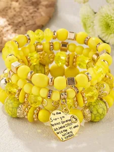 damen-perlenarmband-schick-mode-herz-ele-gelb-6