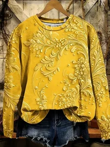 damen-pullover-sweatshirt-druck-blumen-g-gelb-5