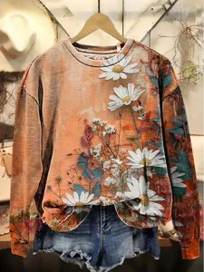 damen-pullover-sweatshirt-druck-blumen-g-orange-2