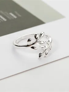 damen-ringe-modisch-outdoor-blatt-ring-silber-2