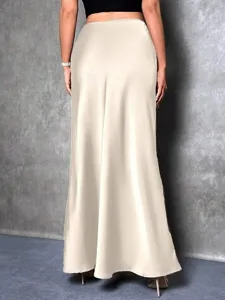 damen-satinrocke-elegant-mode-maxi-hohe-aprikose-21