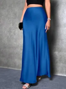 damen-satinrocke-elegant-mode-maxi-hohe-blau-42