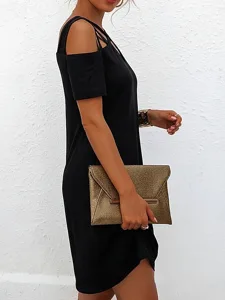 damen-schlichtes-cut-out-minikleid-mit-v-default-3