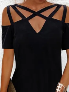 damen-schlichtes-cut-out-minikleid-mit-v-default-5