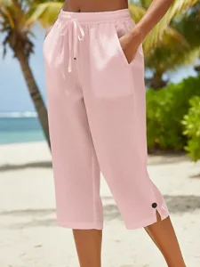 damen-shorts-aus-baumwollleinen-caprihos-rosa-5