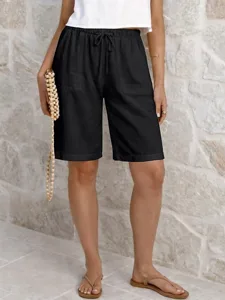 damen-shorts-leinenshorts-sommershorts-s-schwarz-11