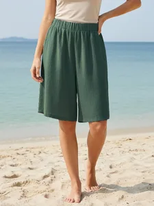 damen-shorts-schnitt-strandshorts-urlaub-grun-7