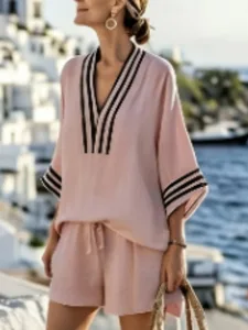 damen-shorts-sets-kunstbaumwollleinen-dr-rosa-5