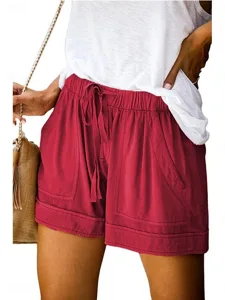 damen-shorts-sommershorts-baggy-shorts-u-burgunderrot-7