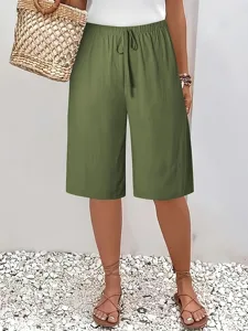 damen-shorts-sommershorts-bermudashorts-armee-grun-2