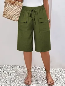 damen-shorts-sommershorts-bermudashorts-grun-5