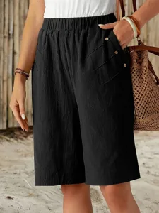damen-shorts-sommershorts-bermudashorts-schwarz-12