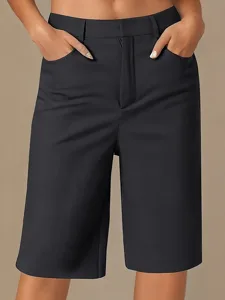 damen-shorts-sommershorts-bermudashorts-schwarz-2