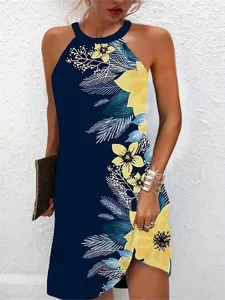 damen-sommerkleid-neckholder-kleid-kleid-gelb-1
