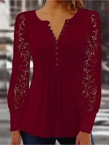 damen-spitzenhemd-bluse-elegante-tops-el-rote-2