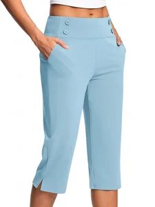 damen-stoffhosen-gemutliche-leggings-las-himmelblau-8