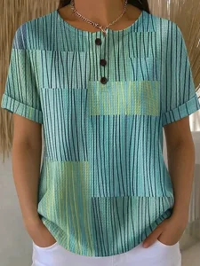 damen-stricktops-mit-textur-t-shirt-farb-grun-16