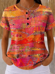 damen-stricktops-mit-textur-t-shirt-farb-orange-12