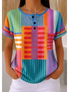 damen-stricktops-mit-textur-t-shirt-farb-regenbogen-1