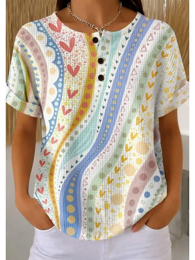 damen-stricktops-mit-textur-t-shirt-farb-regenbogen-32