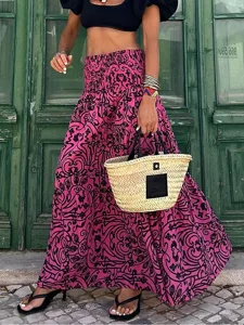 damen-swing-langer-rock-bohmen-maxirocke-rose-7