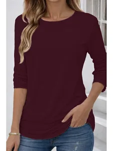 damen-t-shirt-100-baumwolle-einfarbig-ba-rote-11