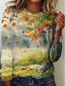 damen-t-shirt-blumengrafik-pflanzen-vint-grun-6