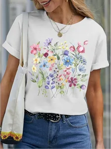 damen-t-shirt-druck-blumen-basic-lassig-wei-2