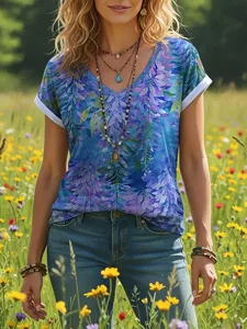 damen-t-shirt-druck-blumen-grafik-bohemi-blau-1