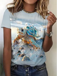 damen-t-shirt-druck-blumen-grafik-rose-e-staubiges-blau-8