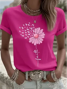 damen-t-shirt-druck-blumen-grafik-vintag-rosa-2