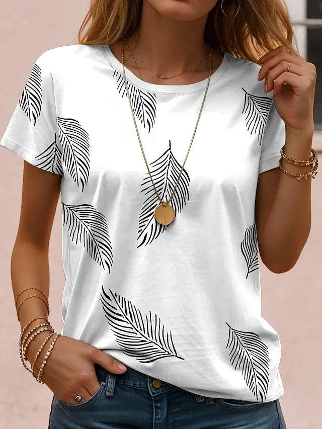 damen-t-shirt-druck-blumen-lassig-kurzar-wei-3