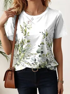damen-t-shirt-druck-blumen-lassig-kurzar-wei-7