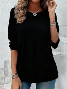 damen-t-shirt-druck-einfach-vintage-stil-schwarz-6