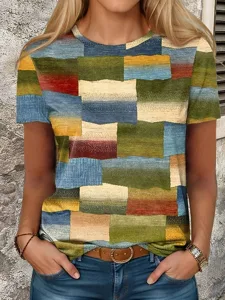 damen-t-shirt-druck-geometrisch-lassig-k-default-2