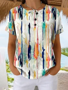 damen-t-shirt-druck-gestreift-grafik-ges-default-1