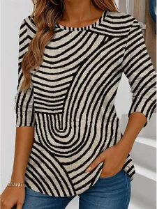 damen-t-shirt-druck-grafik-geometrisch-g-braun-16