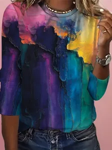 damen-t-shirt-druck-grafik-geometrisch-g-purpur-1