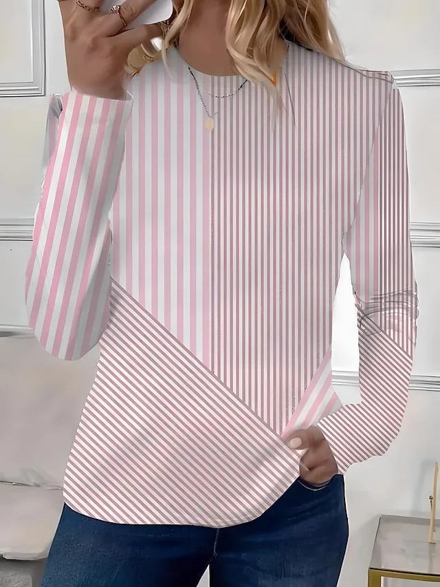 damen-t-shirt-druck-grafik-geometrisch-v-rosa-23