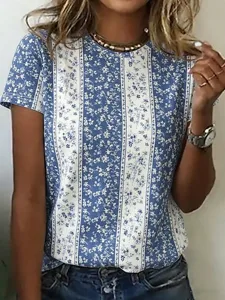 damen-t-shirt-druck-grafik-gestreift-sti-blau-4