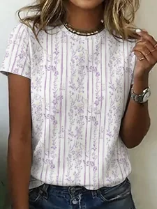 damen-t-shirt-druck-grafik-gestreift-sti-purpur-1