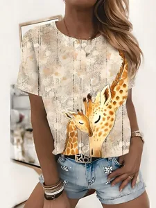 damen-t-shirt-druck-grafik-tiermotiv-gir-gelb-6