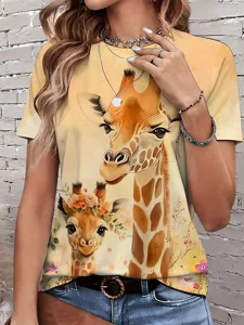 damen-t-shirt-druck-grafik-tiermotiv-gir-orange-8